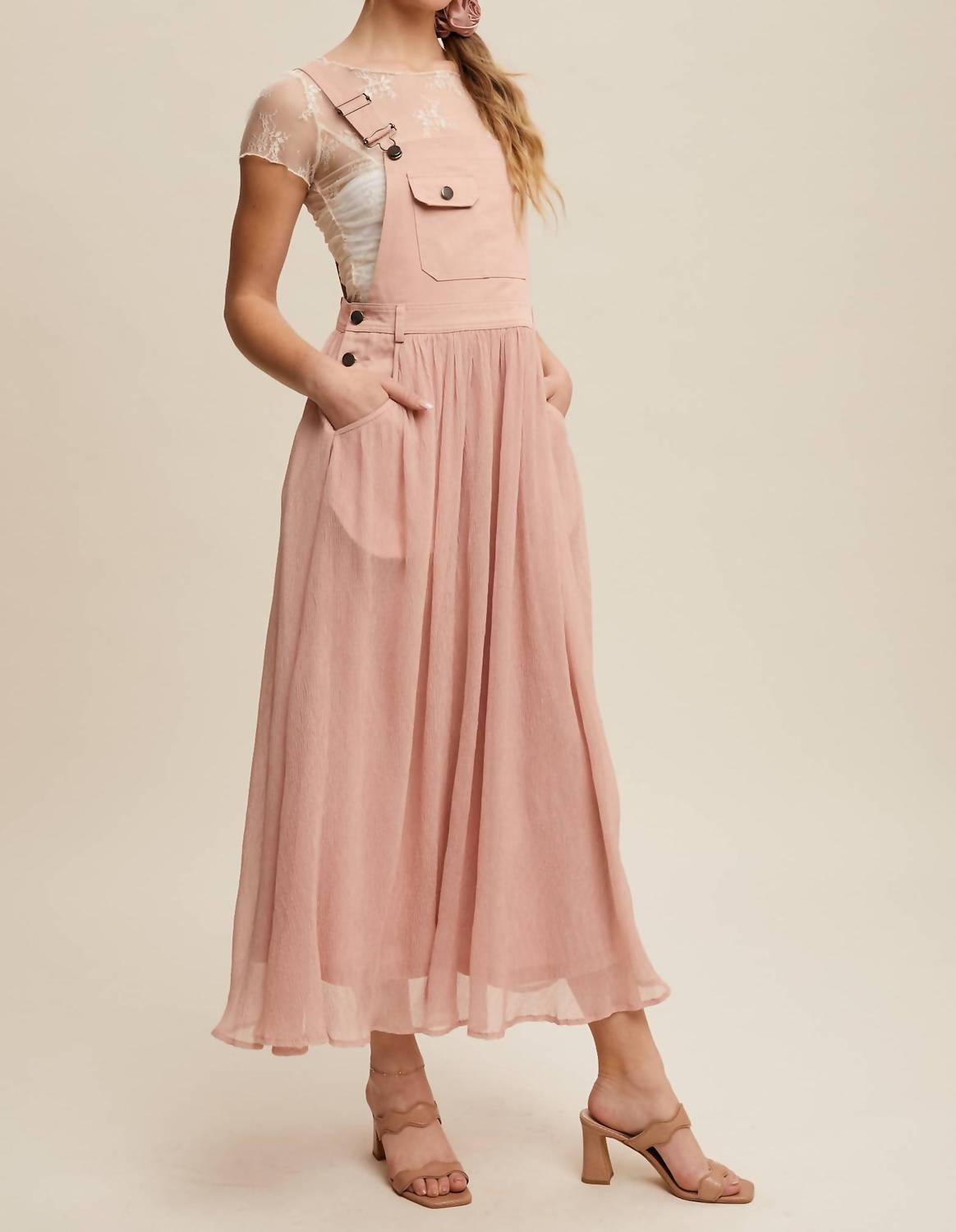 Listicle - Cotton Maxi Overall Dress
