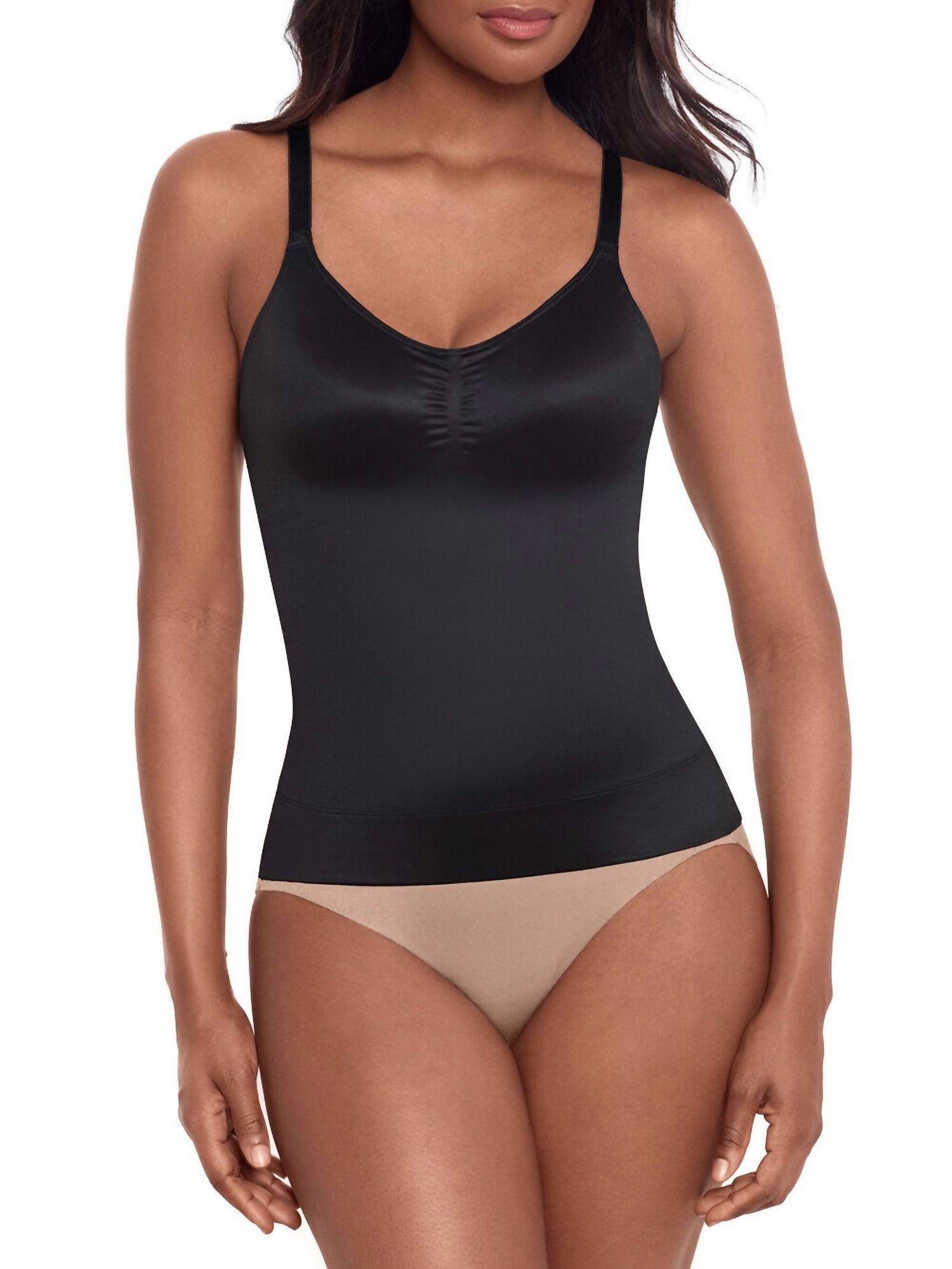 Miraclesuit Comfy Curves Shaping Camisole in black - women's shirt