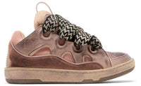Lanvin - Men's Curb Chunky Distressed Leather Sneakers
