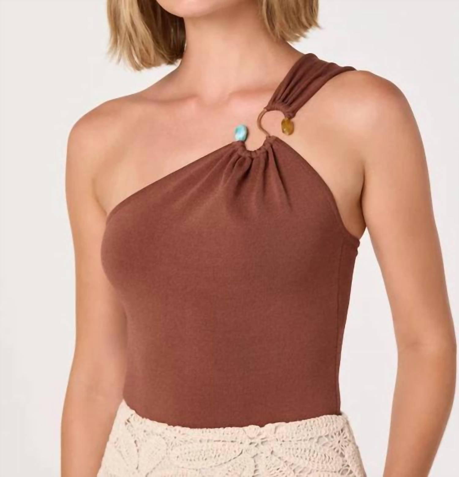 Astr - Ania One-shoulder Knit Top
