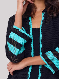 Angel Apparel - Crochet Long Sleeves Cardigan