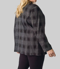 Capsule 121 - Buffalo Plaid Long Sleeve Jacket - Plus