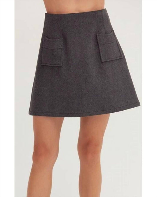 Crescent - Molly Wool Blend Skirt