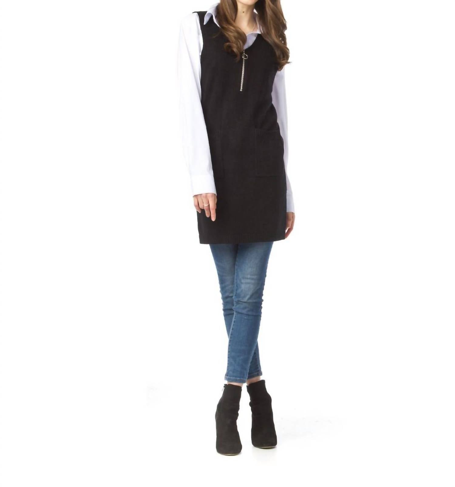 Papillon - Knit Pullover Vest With Pockets