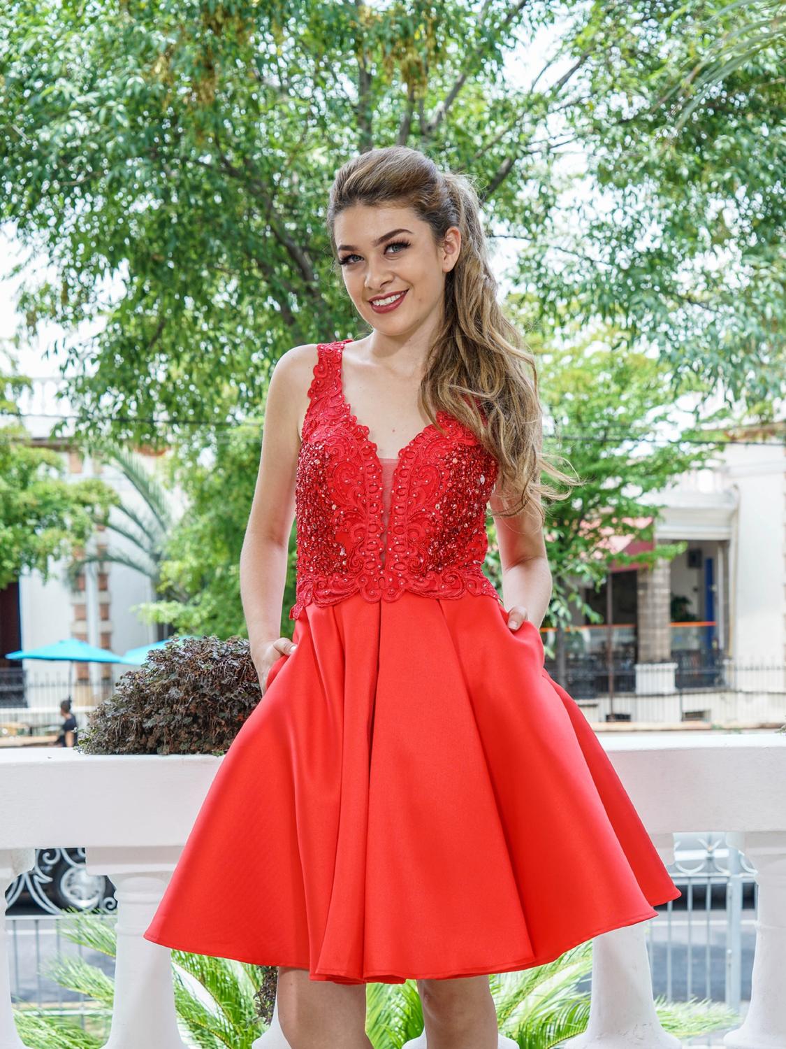 Nova Vogue - V-neck Bodice Dress