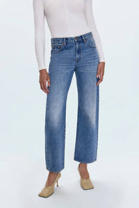 Pistola - Lexi Mid Rise Bowed Straight Leg Jean