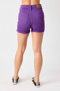 Judy Blue - High Waist Tummy Control Garment Dyed Shorts