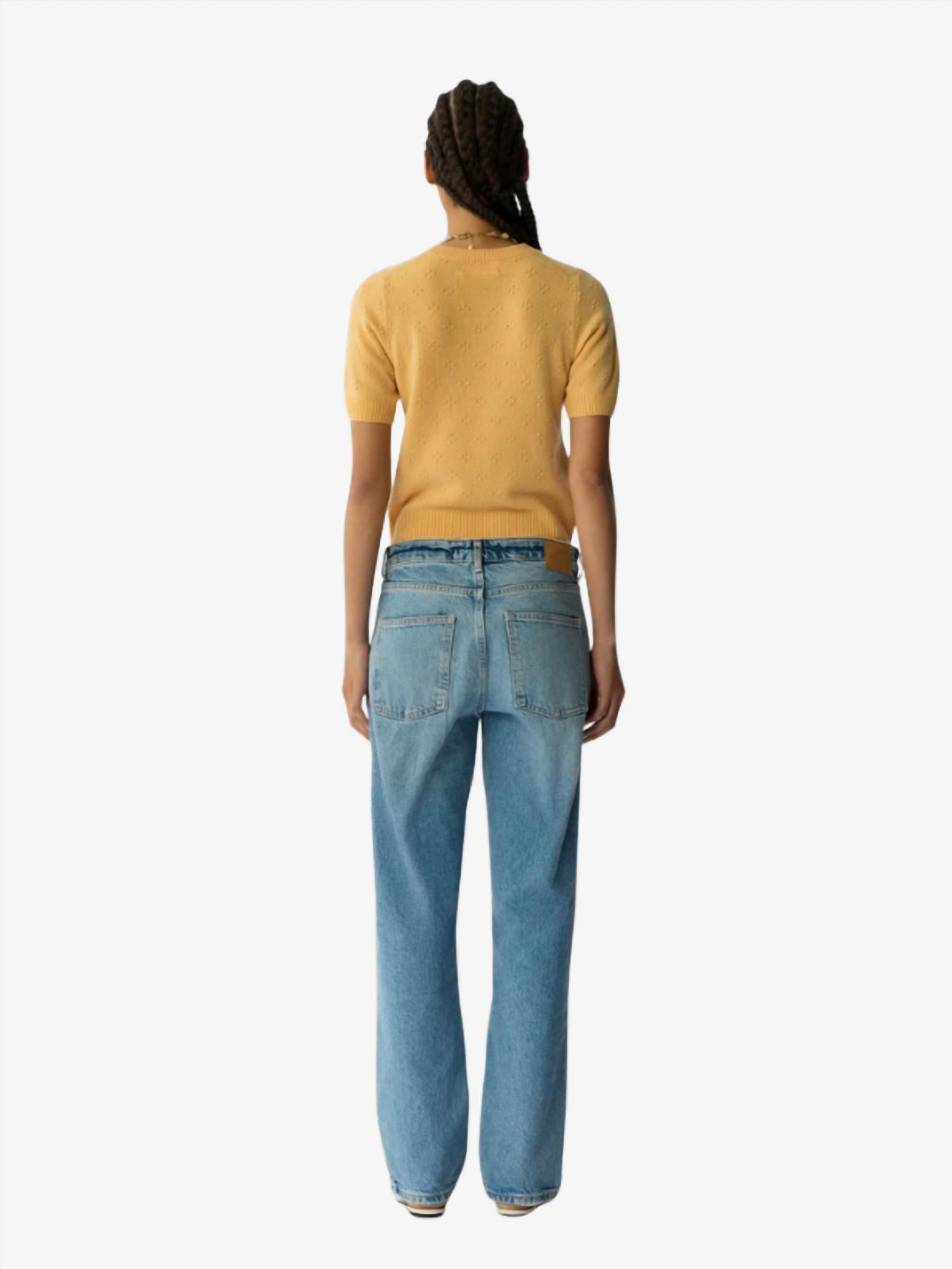 Guest In Residence Compass Sweater Tee in residence compass sweater tee in sorbet - women's t-shirt - alternate view
