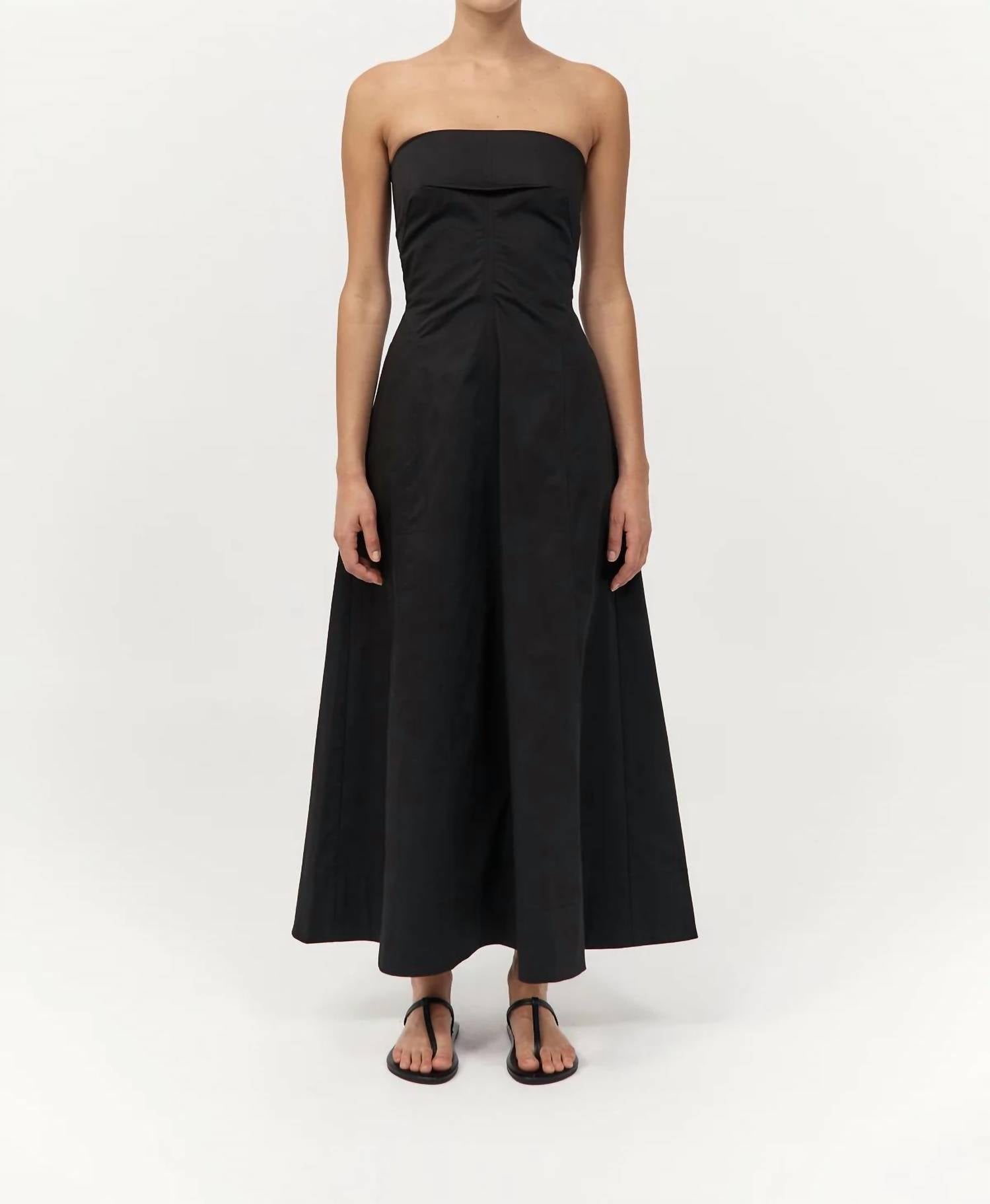 St. Agni - Sculpted Strapless Dress