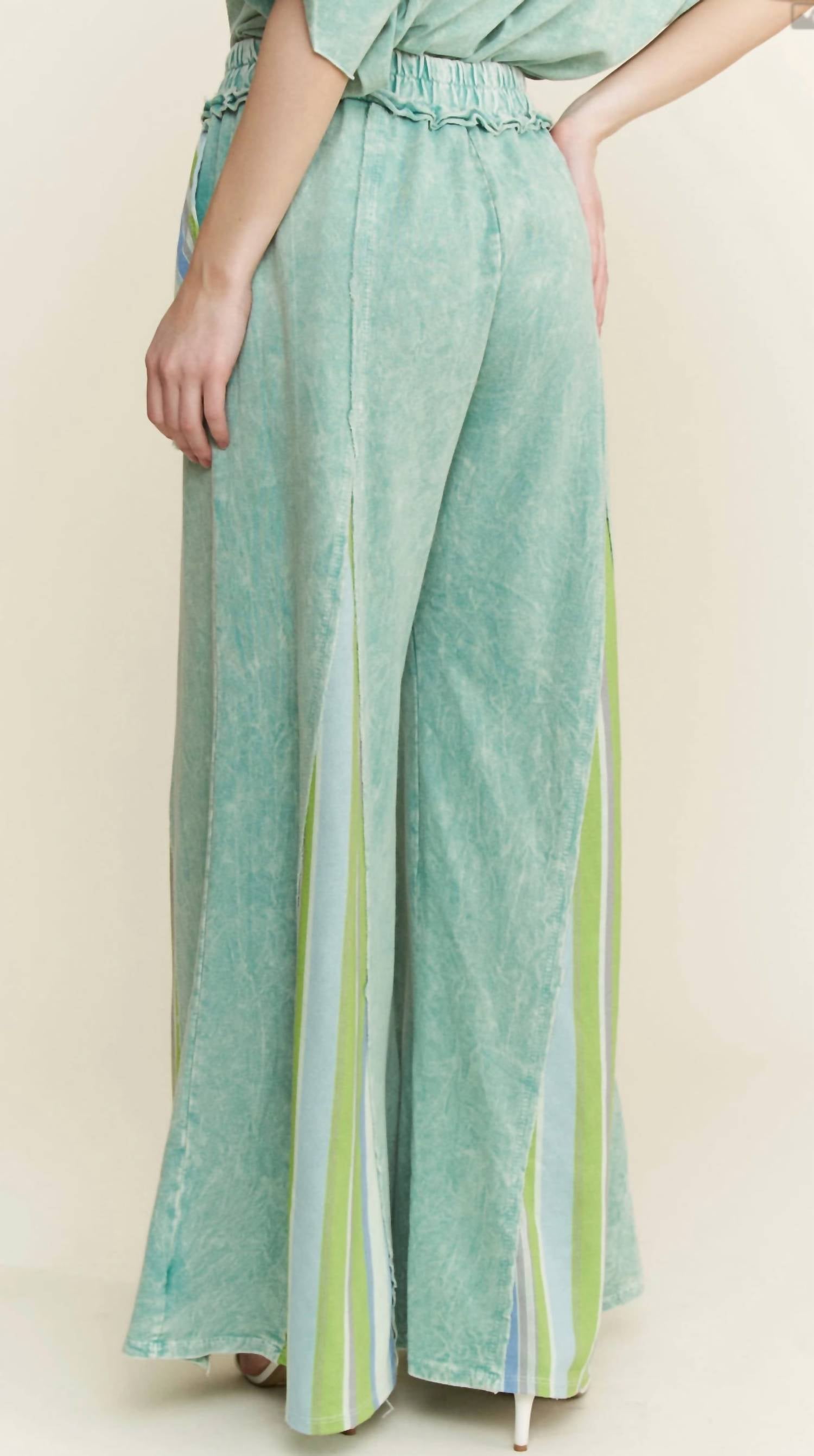J. Her Women's Just A Little Lime Pant in green - women's pants - detail view