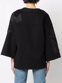 Valentino - Embroidered Butterfly Wrap Jacket