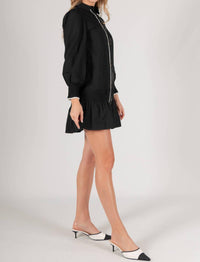 Before You - Poplin Button Up Dress W/ Contrast Trim