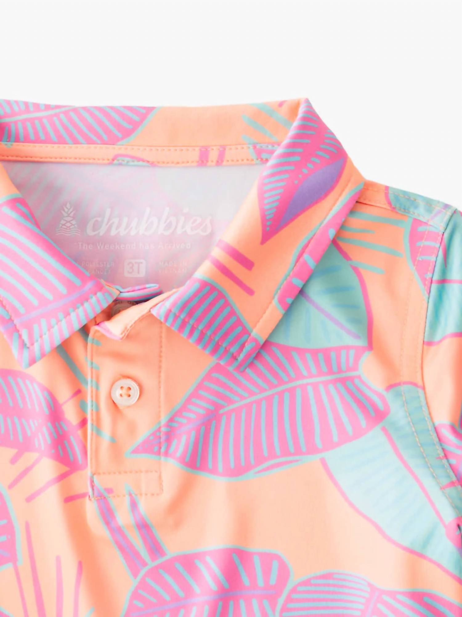 Chubbies - Lil Posh Palms Toddler Performance Polo