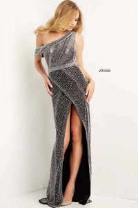 Jovani - Off-shoulder Sheath Silhouette Dress