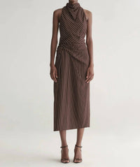 A.L.C. Jean Midi Skirt in ganache stripe - women's skirt