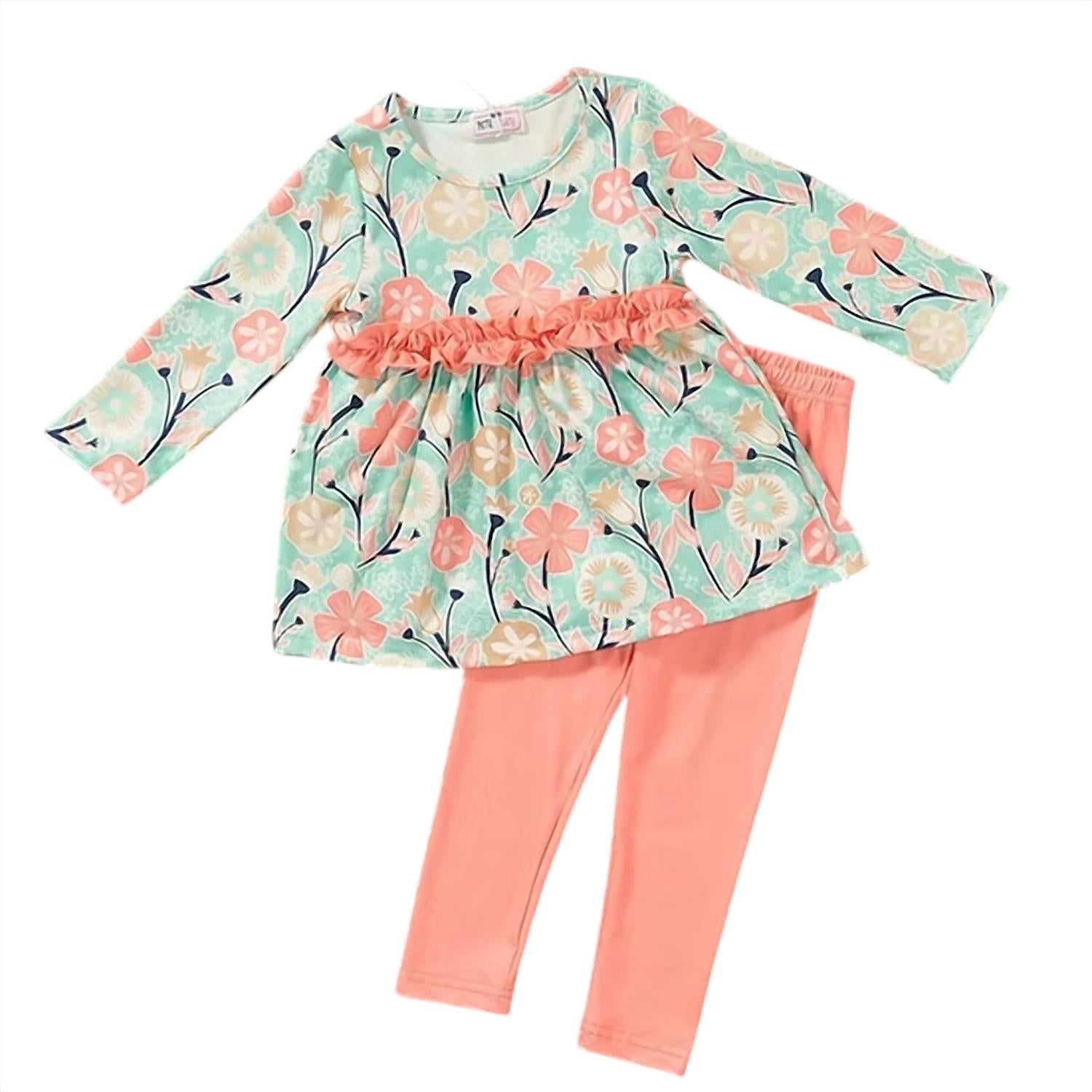 Pete + Lucy - Girls Petals In The Forest Pant Set