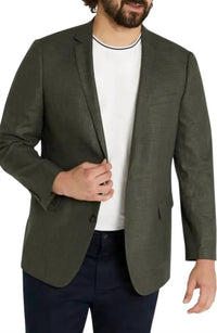 Johnny Bigg Harrison Textured Stretch Blazer in fern - men's jacket