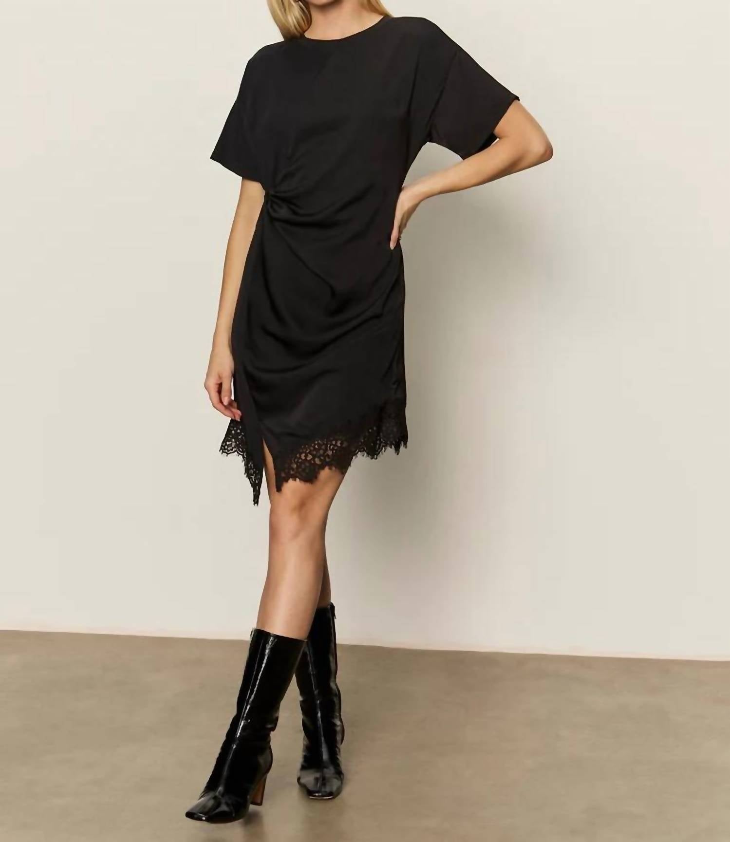 Sanctuary - Satin Mix Tee Shirt Dress