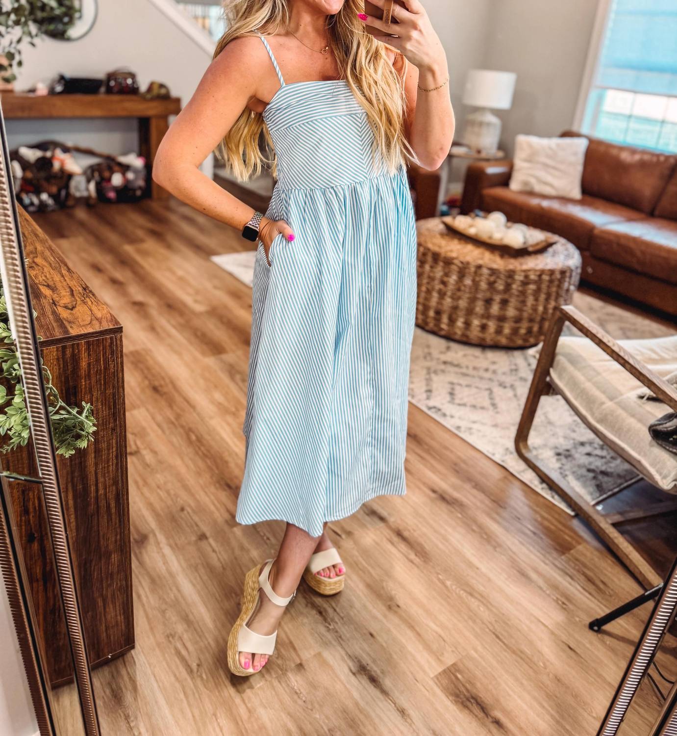 Hyfve - A Charming Striped Midi Dress