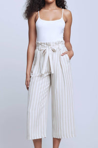 L'Agence - Samira Linen Paperbag Pant