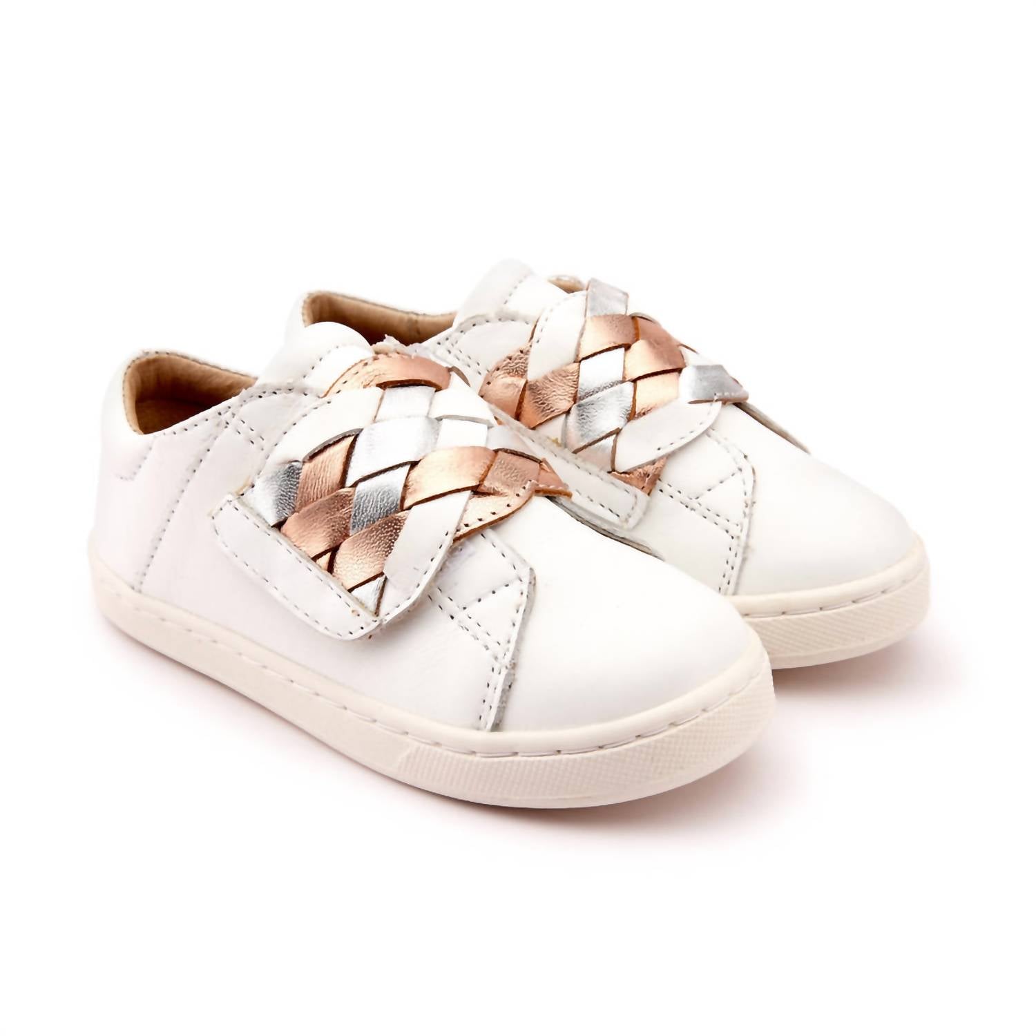 Oldsoles - Girls Igster Velcro Leather Sneakers