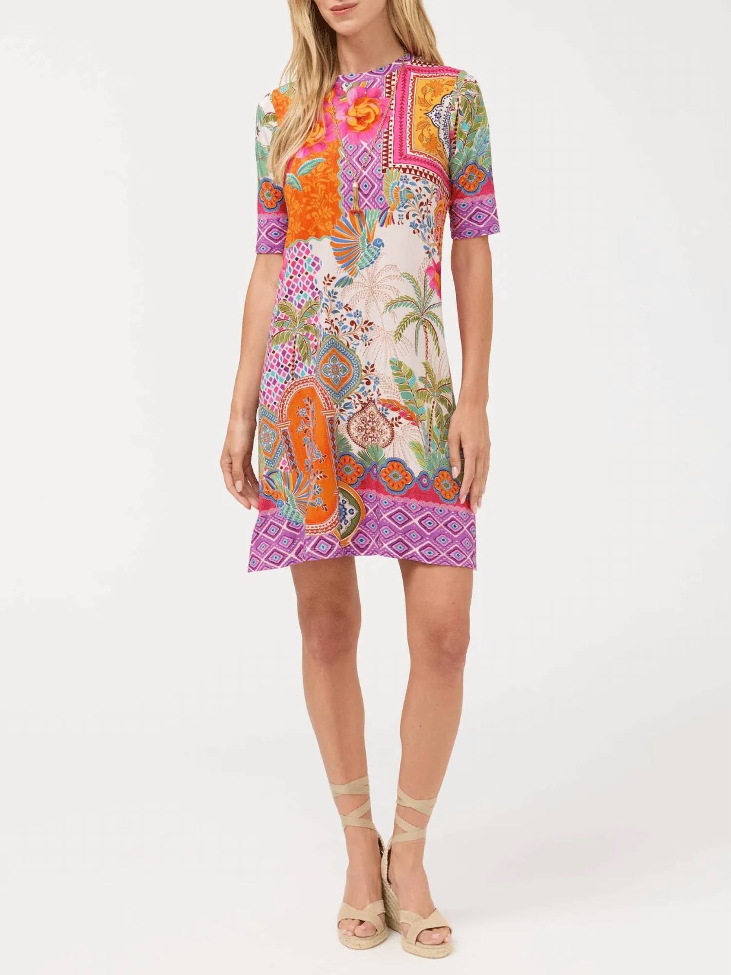 Johnny Was - Janie Favorite Elbow Sleeve Swing Dress