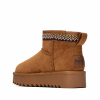 Refresh - Women's Platform Suede Ankle Booties