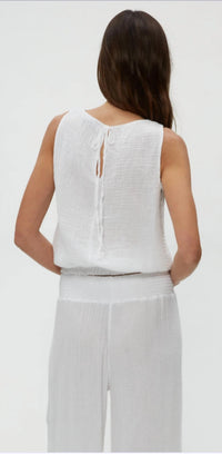 Michael Stars - Janelle Gauze Tie Neck Tank