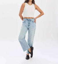 Daze - Pleaser High Rise Wide Ankle Jeans