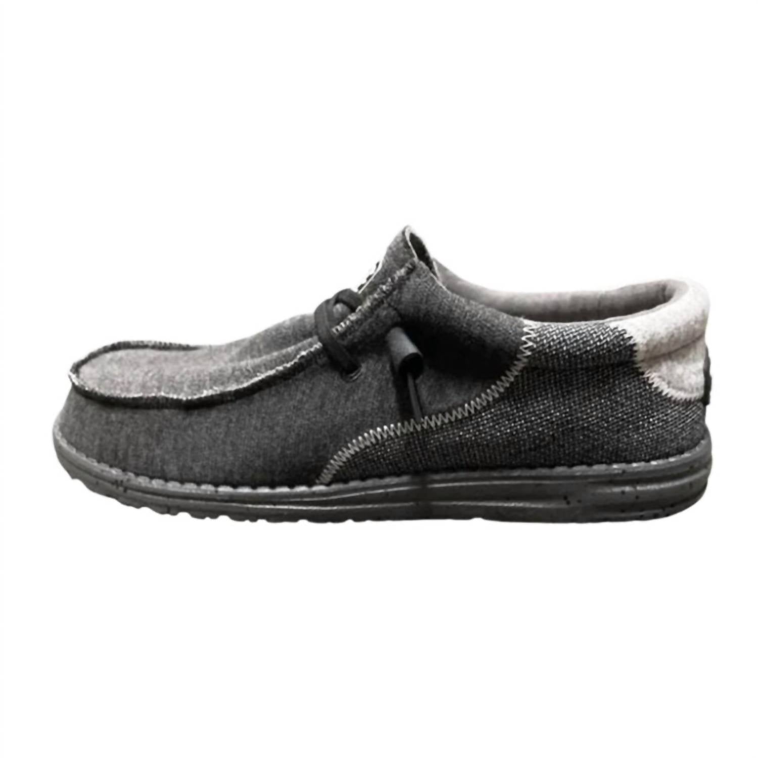 HEY DUDE Men's Wally Stitch Sneaker in harlequin - men's sneaker - detail view