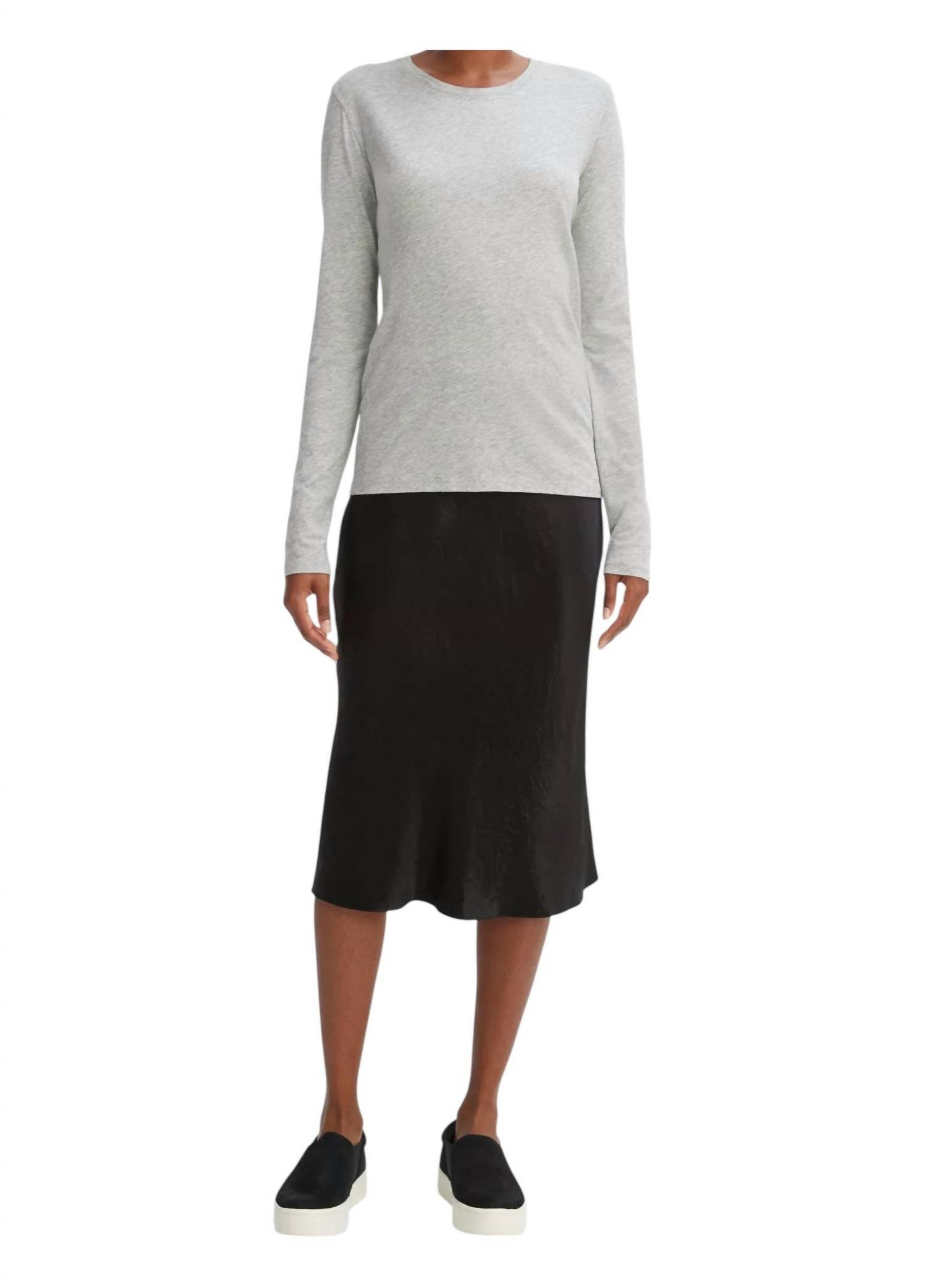 Vince - Essential Long Sleeve Crew Neck Tee