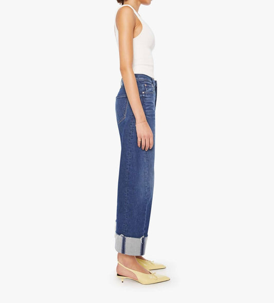 Mother - Half Pipe Ankle Cuff Fray Jean