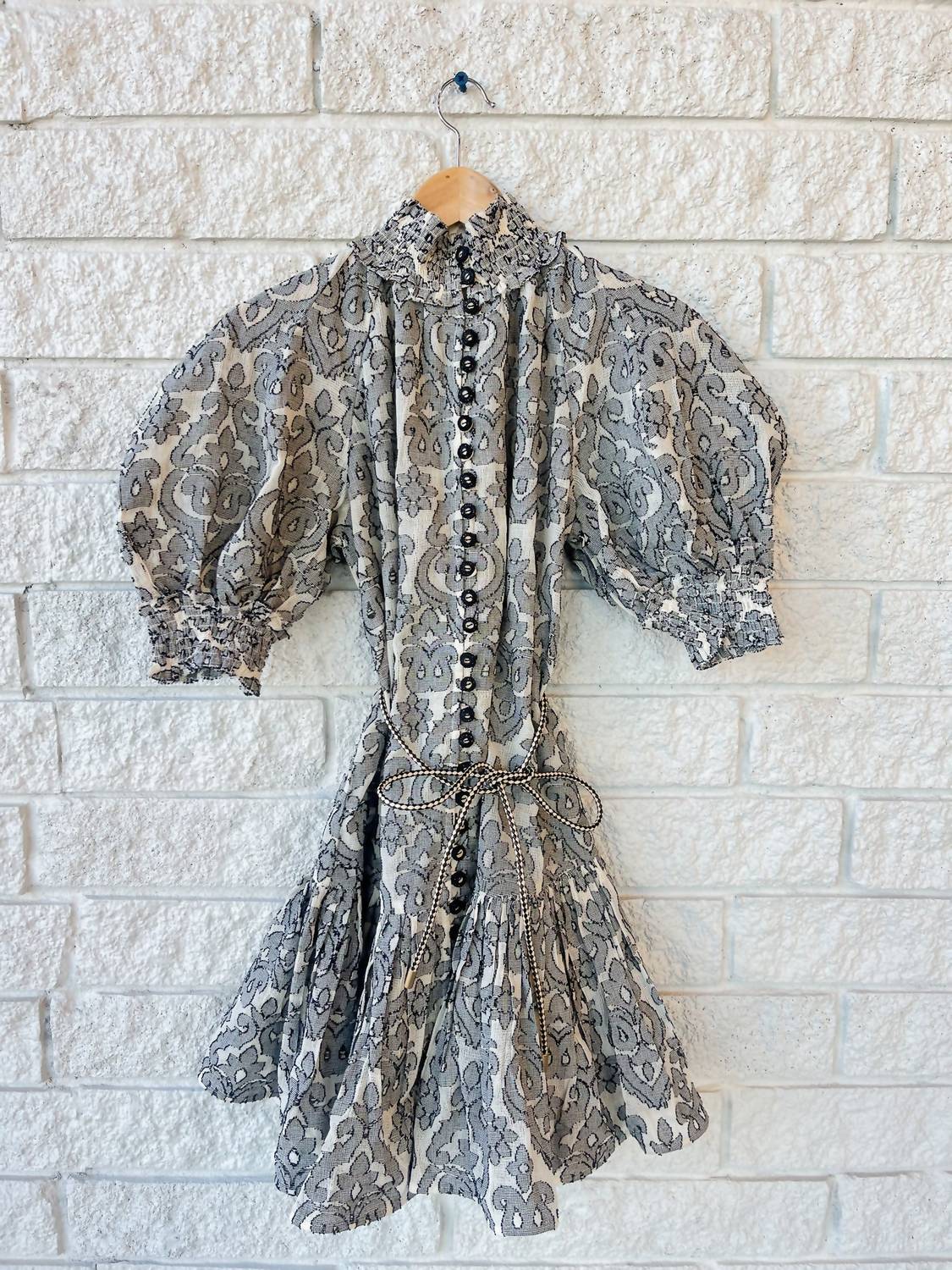 Zimmermann - Wylie Lantern Mini Dress