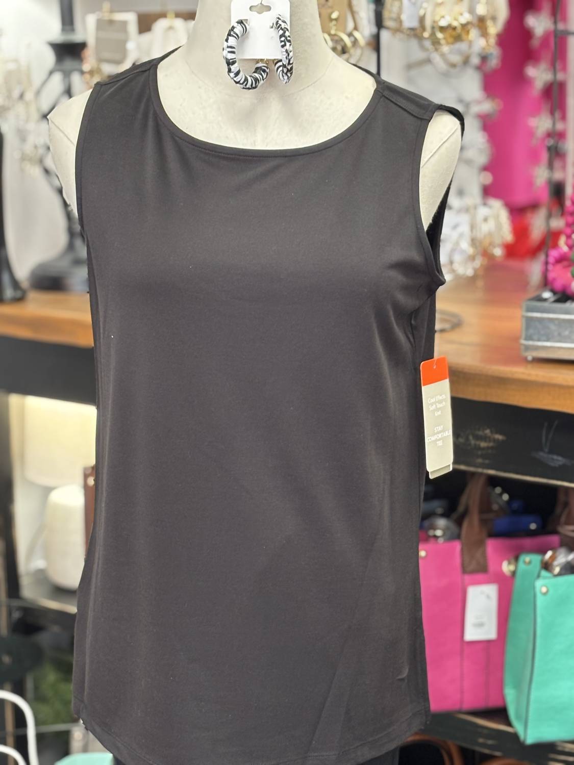 Multiples Women's I’m Ready Tank Top in black - women's tank top