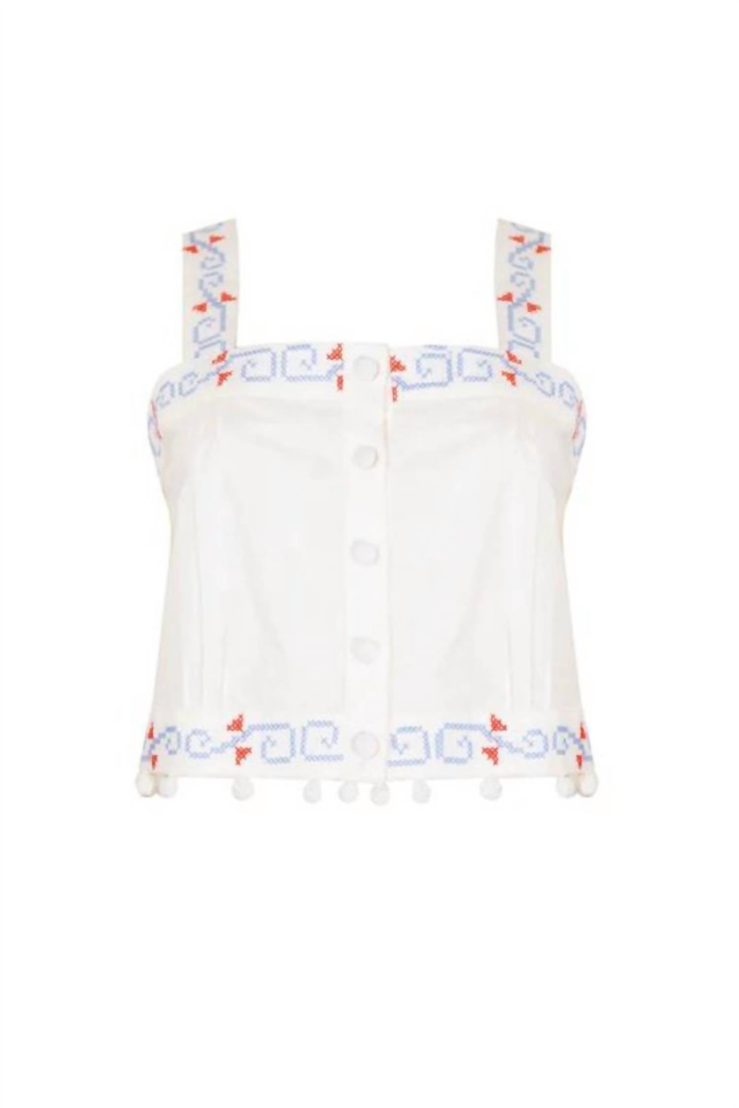 Hunter Bell - Emery Embroidered Top