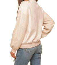 Hem & Thread - ANIMAL PRINT SLEEVE BOMBER JACKET