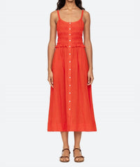 Sea - Zora Solid Tank Button Down Dress