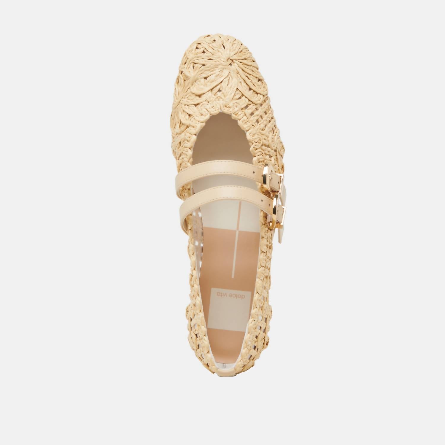 Dolce Vita Women's Baylee Sunflower Flats in light natural macrame - women's flats - view 4