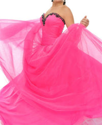 Precious Formals - Strapless Corset Lace-up Back Ballgown