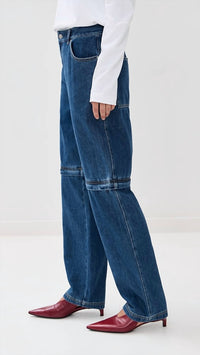 Tibi - Lars Denim Convertible Zip Jean