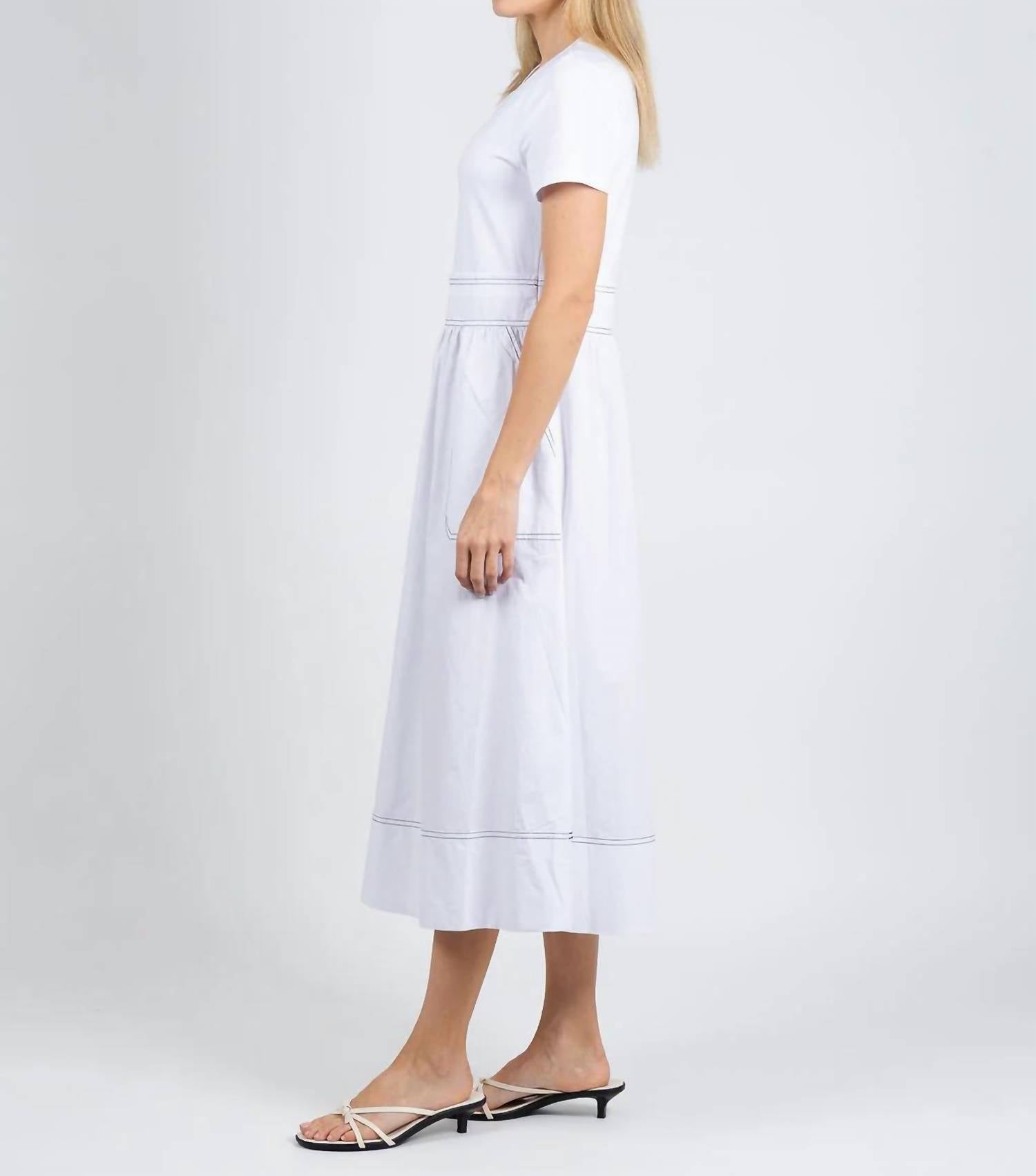 Elliott Lauren - Knit Woven Combo Dress