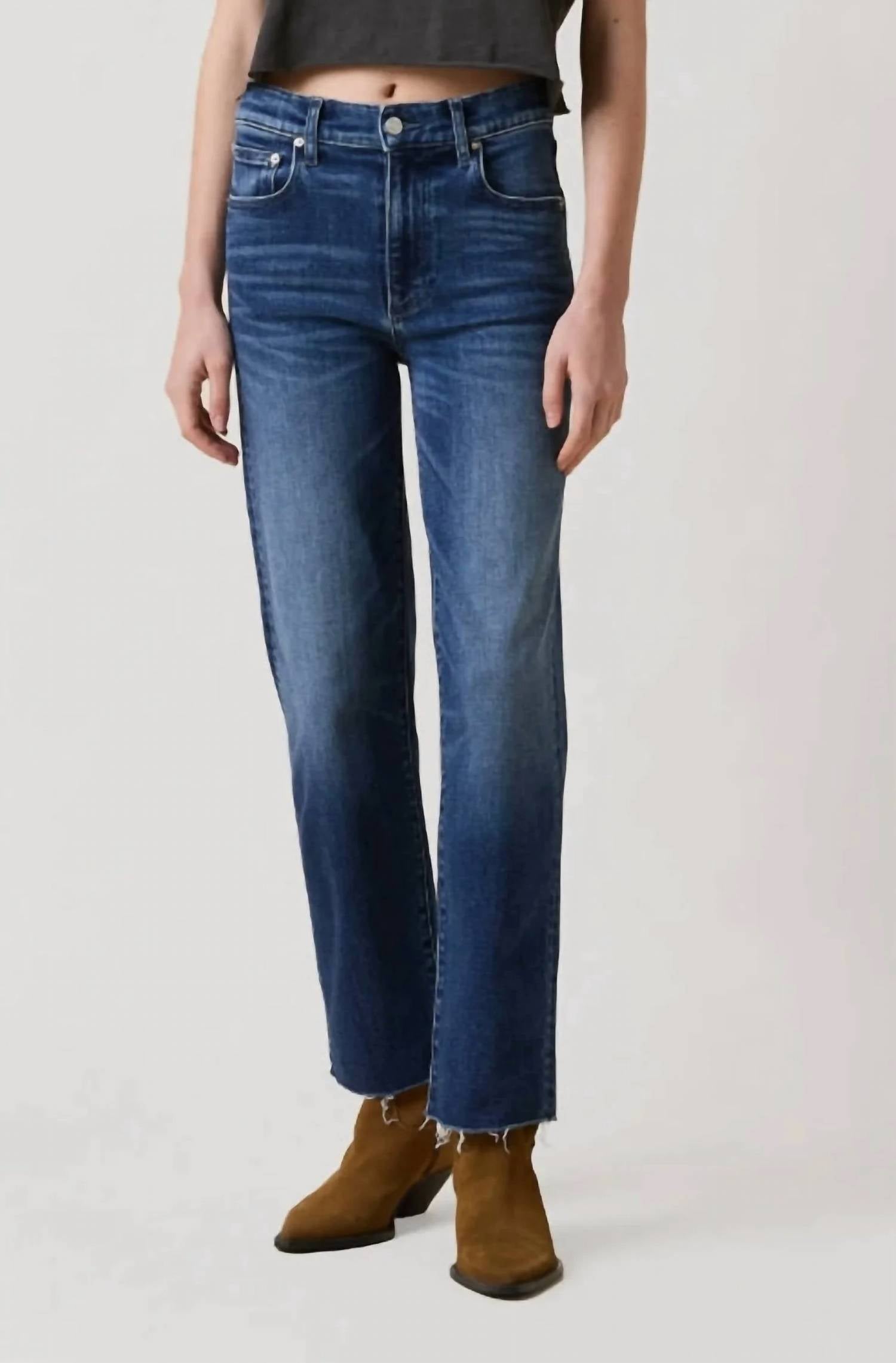 Le Jean - Sabine Straight Ankle High Rise Jeans