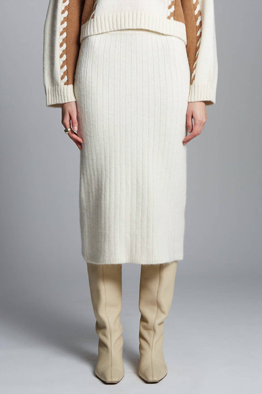 Eleven Six - Pia Wool Slim Midi Skirt