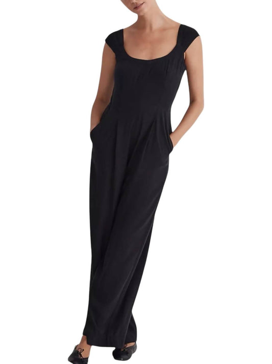 Madewell - Cap Sleeve Wide Leg Crop Jumpsuit