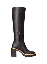 Dolce Vita Women's Corry H2o Boots in onyx leather - women's shoe - detail view
