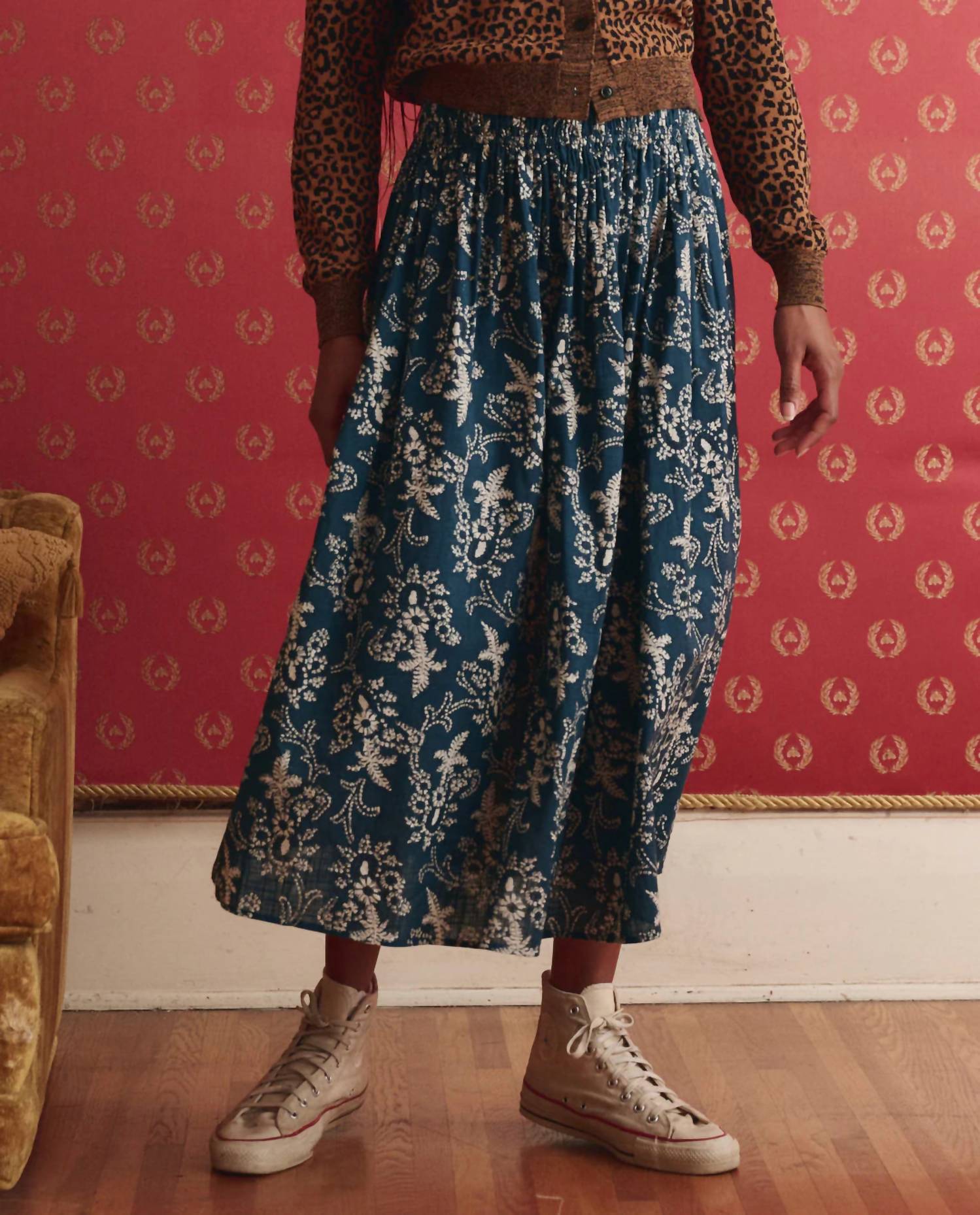 The Great. - Viola Midi Skirt