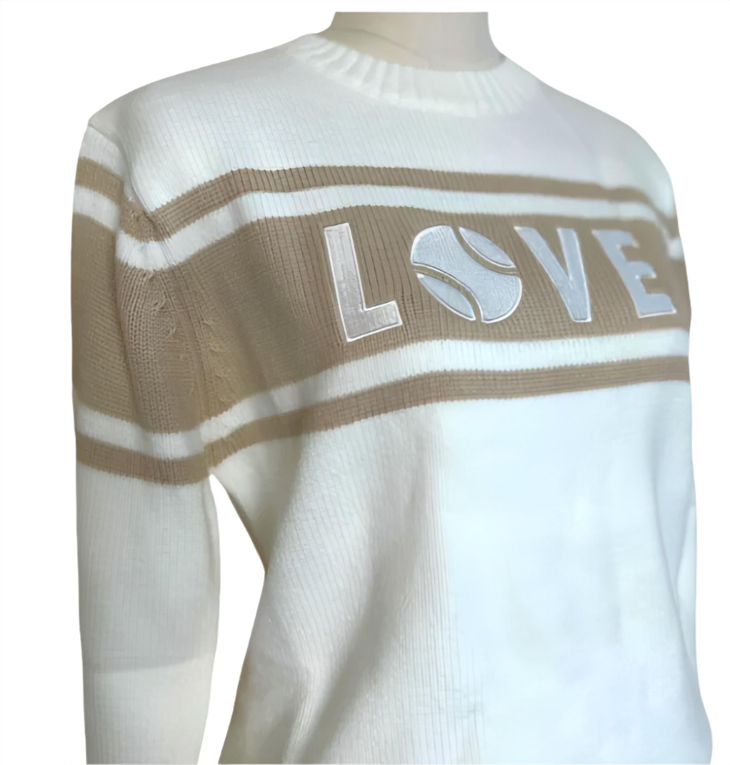 Runway Athletics - Tennis Love Round Neck Sweater