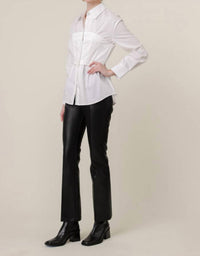 Line And Dot - Rene Poplin Top