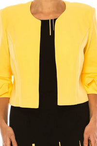 Maya Brooke - Abstract Lined Contrast Jacket Dress