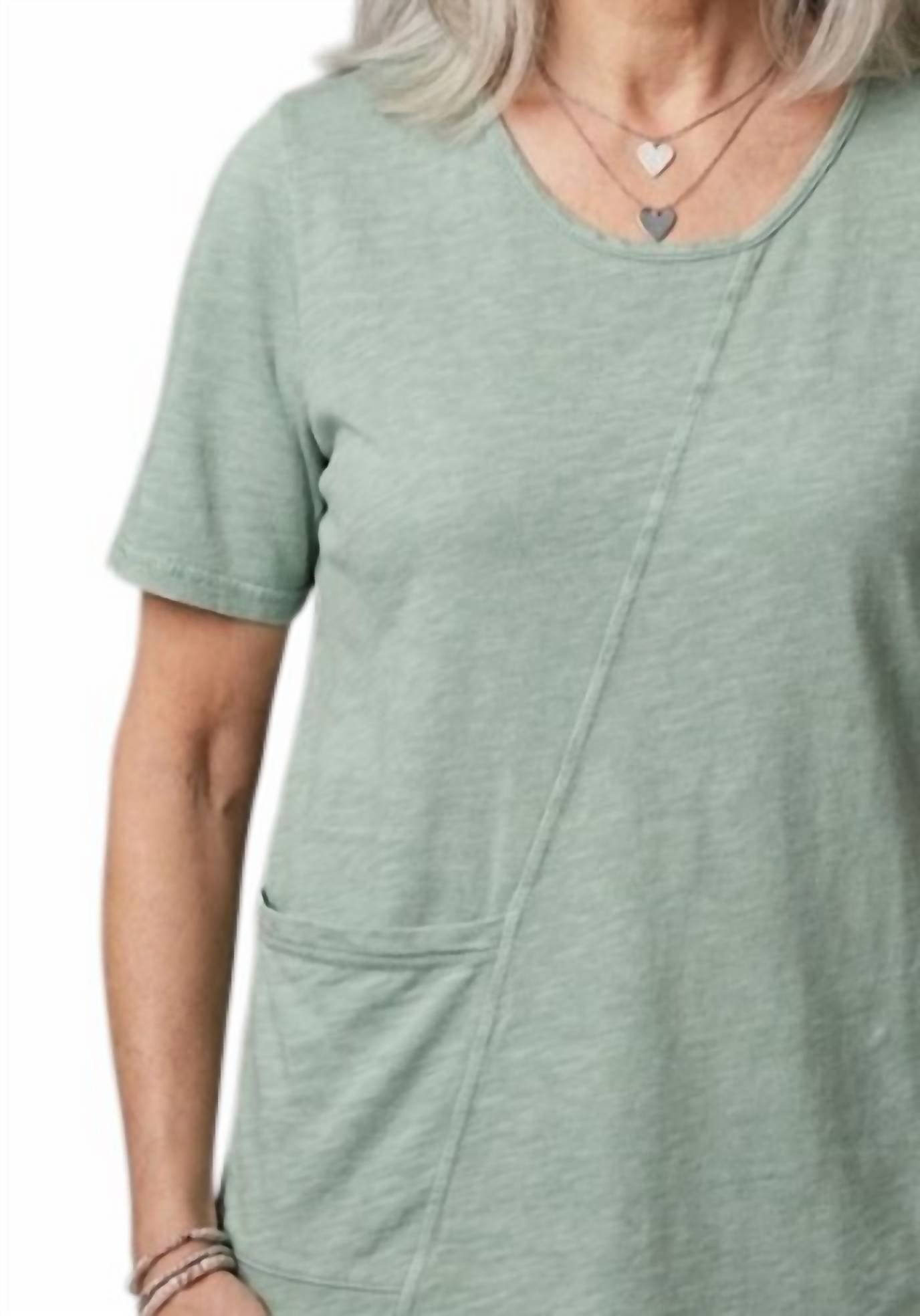 Cotton Lani - Asymmetrical Pocket Top